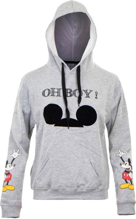 Sweat à capuche Disney Mickey Mouse pour femmes, adultes, taille L