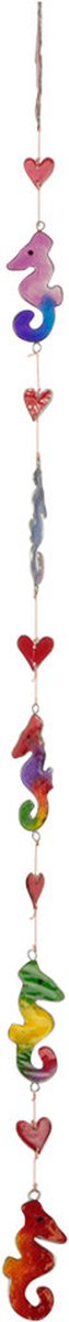 Zonnevanger - Zeepaardjes - Resin - Meerkleurig - 93x4x1 cm - Indonesie - Sarana - Fairtrade