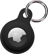 Sleutelhanger geschikt voor: de Airtag -Apple Airtag sleutelhanger - Airtag-sleutelhanger - Airtag hoesje Zwart - Siliconen