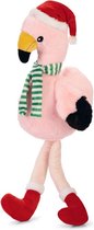 Superleuke kerstknuffel voor je hond flamingo roze  XL 79 cm