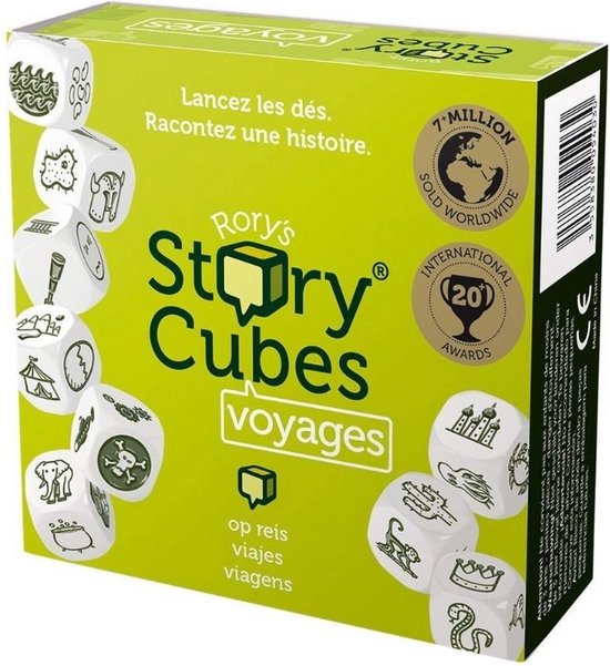 Thumbnail van een extra afbeelding van het spel Spellenbundel - Dobbelspel - 2 Stuks - Rory's Story Cubes Voyages & Fantasia