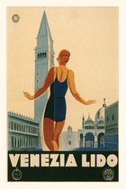 Pocket Sized - Found Image Press Journals- Vintage Journal Venice, Italy Travel Poster