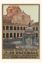 Pocket Sized - Found Image Press Journals- Vintage Journal Escorial, Spain Travel Poster