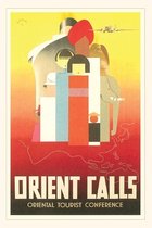 Pocket Sized - Found Image Press Journals- Vintage Journal Orient Travel Poster