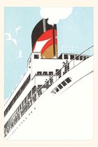 Pocket Sized - Found Image Press Journals- Vintage Journal Travelers on Deck of Ocean Liner