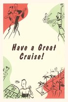 Pocket Sized - Found Image Press Journals- Vintage Journal Cruise Drawings Travel Poster