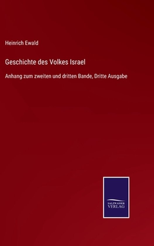 Geschichte Des Volkes Israel Kurzfassung Geschichte des Volkes Israel, Heinrich Ewald | 9783752546491 | Boeken