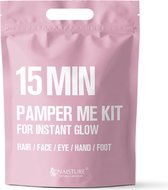 Naisture 15 min Pamper Me Kit 5x Sheetmask: Haar, gezicht, ogen, hand en voet.