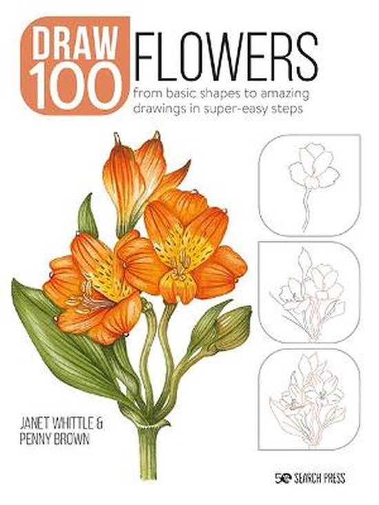 Draw 100 Draw 100 Flowers, Whittle 9781800920255 Boeken
