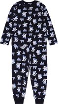 Marineblauwe tweedelige Yeti-pyjama voor jongens / 6-7 jaar 122 cm