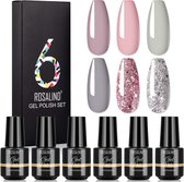 Rosalind® Gellak set - 6 kleuren - Gel nagellak set - Gellak set - 7ml per flesje - Gift set - Nagellak geschenkset