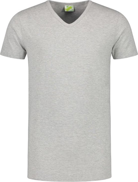 T-shirt L&S col en V cot / élast SS pour lui