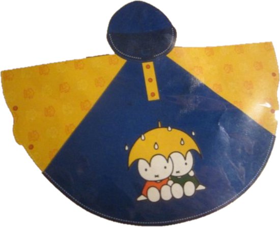 Miffy Poncho bleu / jaune taille 110-116
