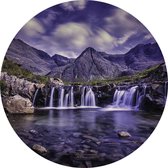 Behangcirkel - natuurfoto - Waterval - zelfklevend - 40 x 40 cm