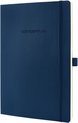 Sigel - notitieboek - Conceptum Pure - A5 - softcover - blauw - 194 pagina's - 80 grams - ruit - SI-CO326