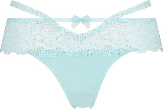 Hunkemöller Dames Lingerie Boxerstring Ayla - Blauw - maat XL