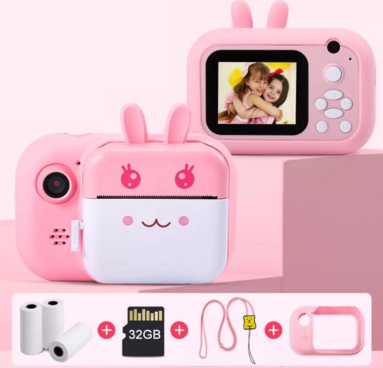 waar dan ook Fonetiek Worden Minibear® Kindercamera Full HD 40MP - Digitale Camera - Instant Camera  Kinderen -... | bol.com