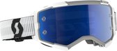 Scott Goggle Fury - BMX Crossbril - White Blue Chrome Works