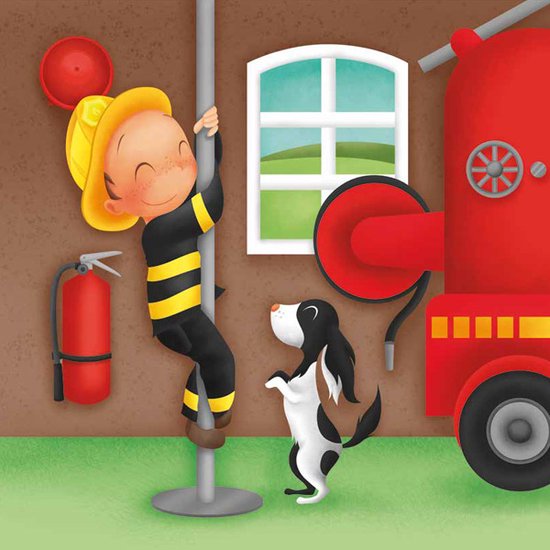 Eurekakids Puzzle 4 en 1 Pompiers - Quatre puzzles pour enfants dans une jolie boîte