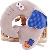 Olifant Konijn - Pluche - Knuffel - Pluche Dieren - Grijs
