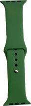 Hidzo Horlogebandje - Geschikt voor Apple Watch Series 1/2/3/4 - 38MM / 40MM - Siliconen - Donker Groen