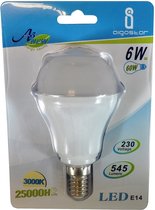 Aigostar - LED Lamp - E14 fitting - 3000K - Warm wit - 6W - Set van 4 stuks