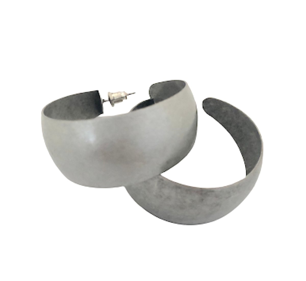 Oorringen - Zilverkleurig - 4.1 Centimeter - Hoepel oorbellen - Damesdingetjes