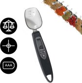 Lepelweegschaal 1 maatschep – weeglepel – lepel weegschaal - digitale keukenweegschaal - zwart