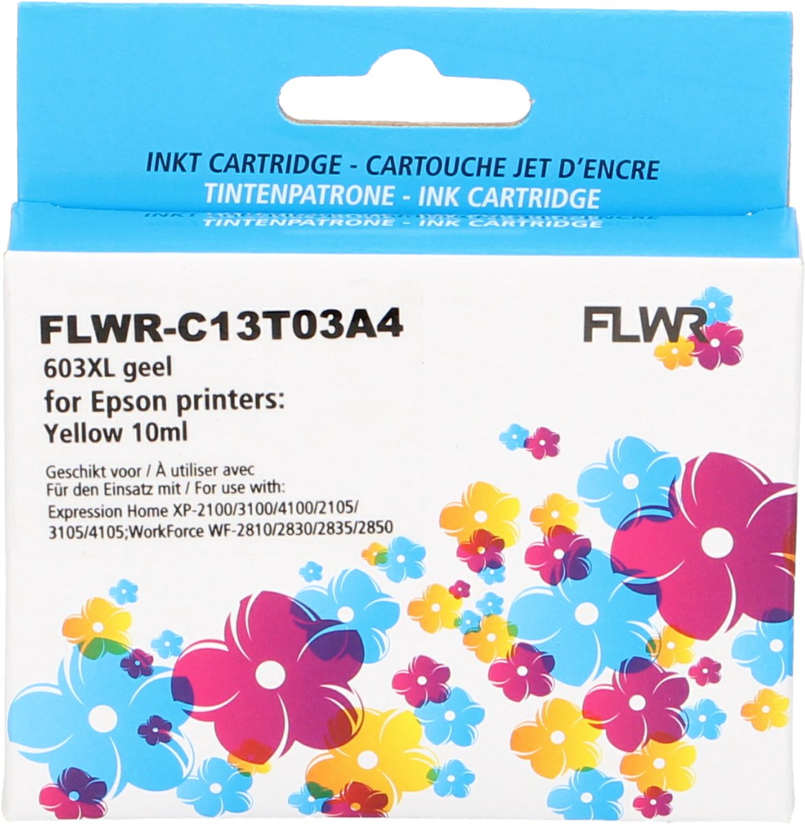 FLWR - Inktcartridge / 603XL / Geel - Geschikt voor Epson