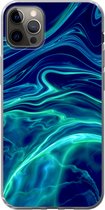 Geschikt voor iPhone 13 Pro Max hoesje - Abstract - Waves - Design - Siliconen Telefoonhoesje