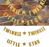 Gouden letterslinger Twinkle Twinkle Little Star - banner - slinger - twinkle twinkle - little star - goud - decoratie