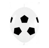 8 stuks Doorknoop ballonnen Voetbal, Themafeest, Verjaardag, Nederlands elftal, Kinderverjaardag.