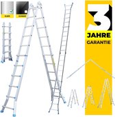 Craftfull Vouw ladder CF-105A aluminium multifunctionele  ladder Telescopische Ladder 2.9m