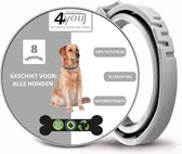 Vlooienband - beschermingsmiddel - 8 Maanden Bescherming - Alle Honden & Katten - Anti Vlooien en Teken middel - 63 cm - grijs