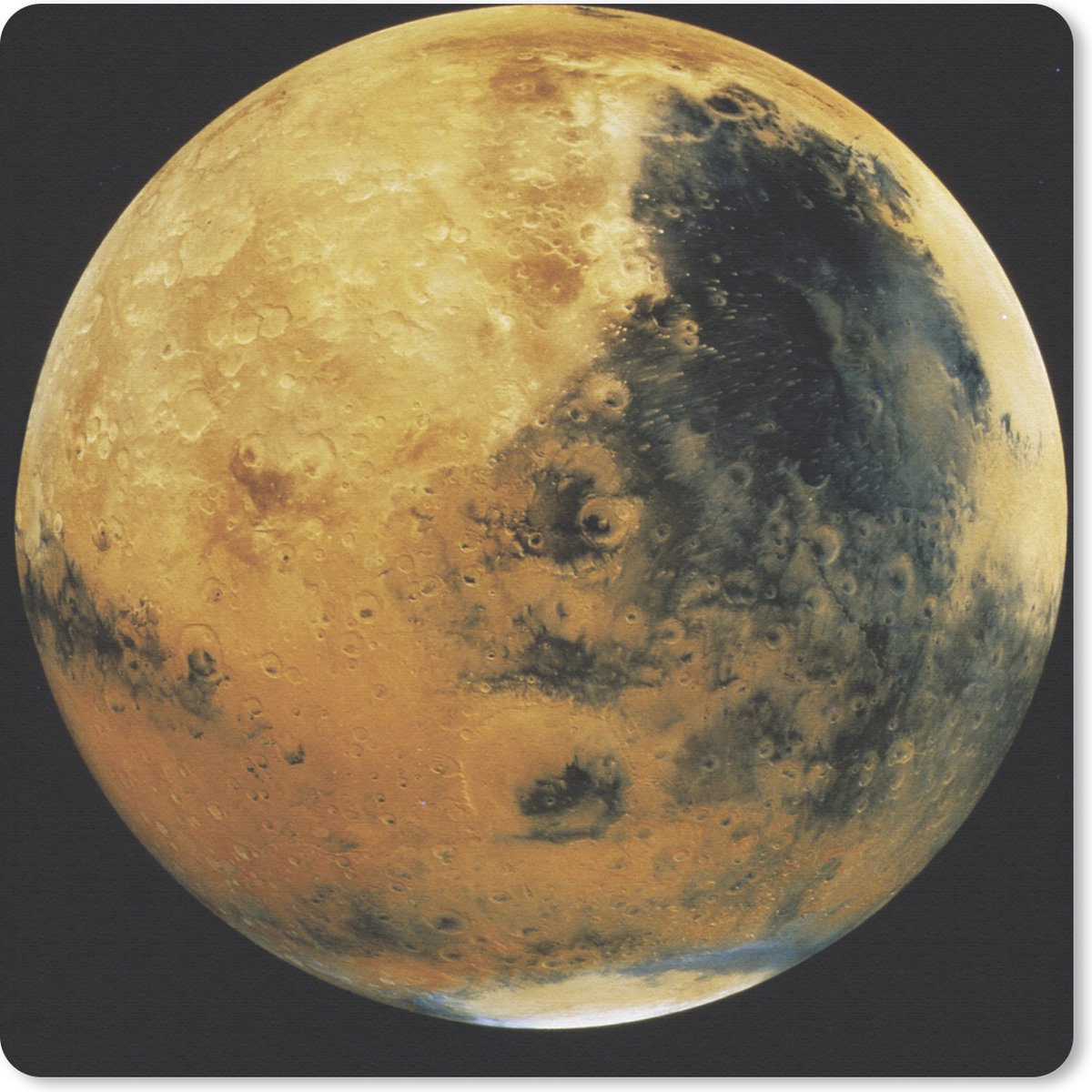 Muismat - Mousepad - Beige gekleurde planeet Mars - 30x30 cm - Muismatten
