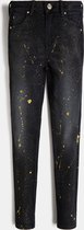 Guess Skinny Jeans Zwart Glitter - Maat 140