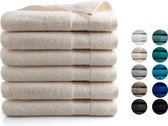 Bol.com Seashell Hotel Handdoek - 6 stuks - Cream - 70x140cm aanbieding
