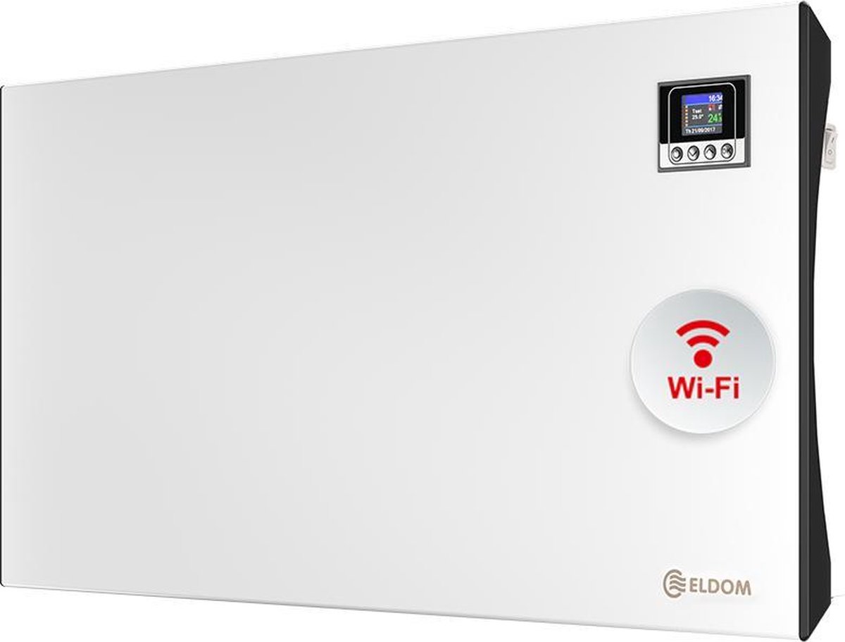 ELDOM Smart wandconvector Wifi 2000 watt 453x880x84