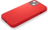 DECODED Siliconen Back Cover - iPhone 13 - Beschermhoesje - Magnetische Technologie van Apple - Rood