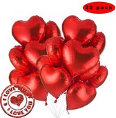 Helium Ballon Hart 45cm gevuld