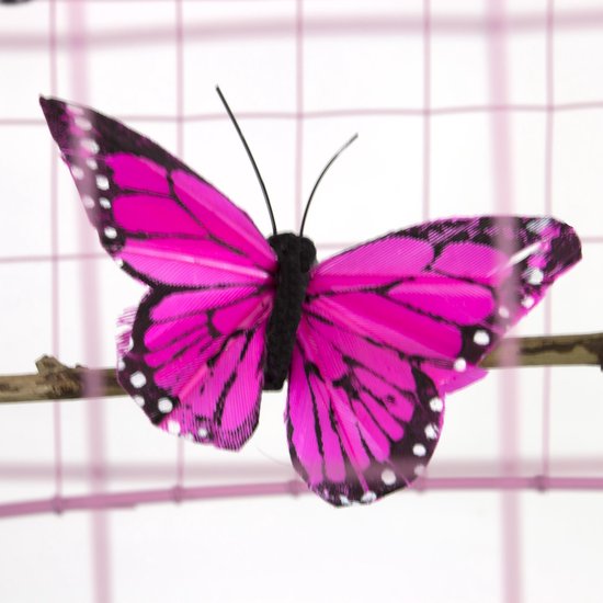 Hanglamp Kinderkamer met Vlinders-Roze-Kinder hanglampen-Hanglamp kinderkamer roze-lamp met vlinders-vlinderlamp-lamp babykamer-lamp kinderkamer-lamp meisjeskamer-Ø30cm. — afbeelding 2