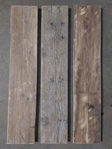 Wandplank SET van 3 STUKS 100cm SET - Wandrek - Wandplank Hout - Ruw Steigerhout NIET Geschuurd- Gebruikt Steigerhout - Boekenplank