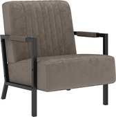 Fauteuil lichtgrijs fluweel 66x84x84 cm