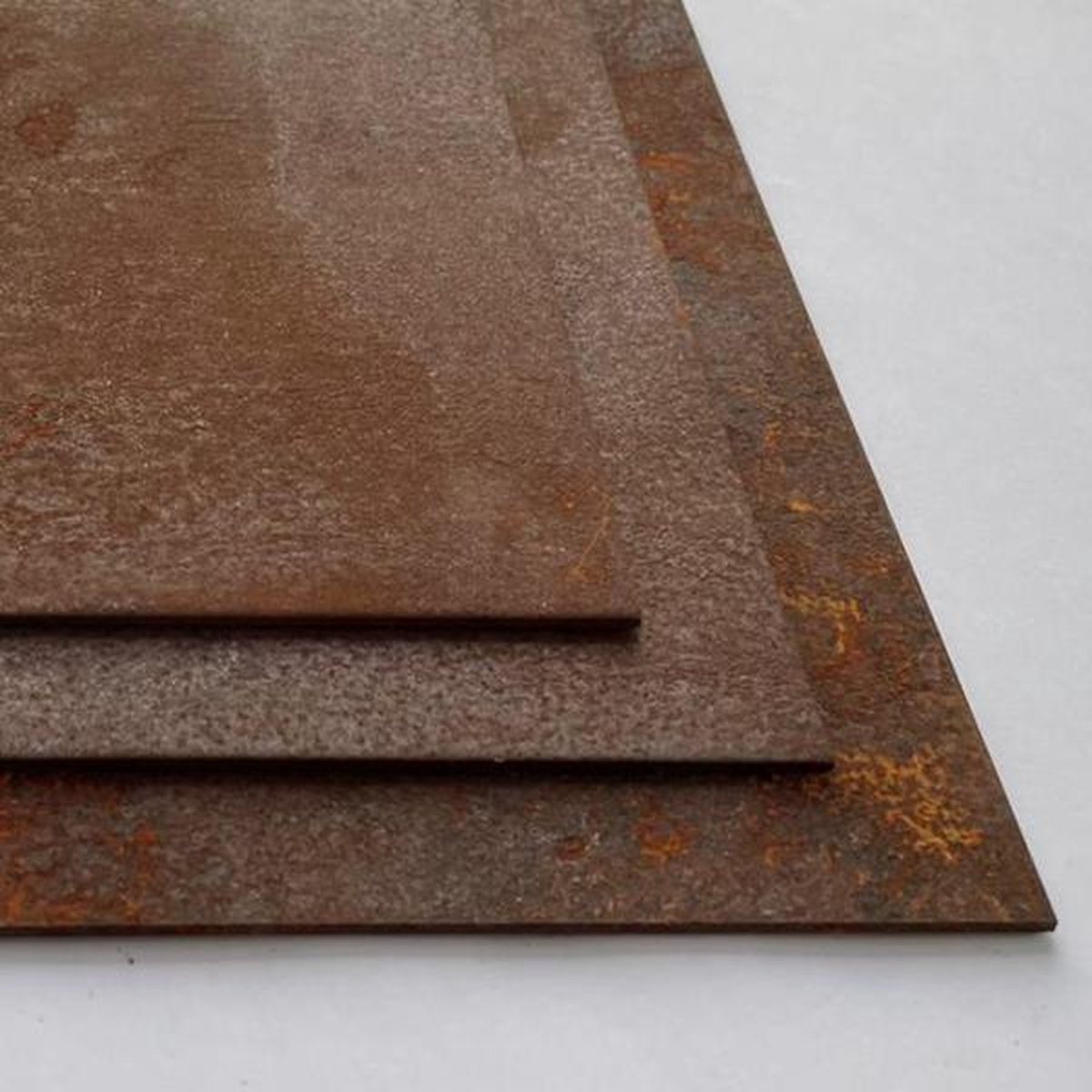 Cortenstaal vlakke plaat - 1mm, 400x200mm