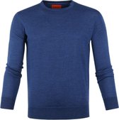 Suitable Pullover Merino O-neck Blauw - maat XXL