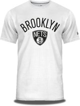 New Era Team Logo Tee - Brooklyn Nets - White - S