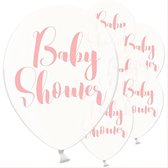 Babyshower Roze Clear - 6 stuks