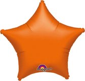 Folieballon Ster Metallic Oranje - 48 Cm