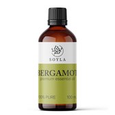 Biologische Bergamot olie - 100 ml - Italië - Citrus aurantium ssp Bergamia - Etherische olie - Gecertificeerd BIO