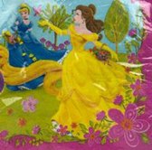 Servetten PRINSES - Roze - Disney prinses - Katoen - 30 stuks - 16.5 x 16.5 - 2-laags